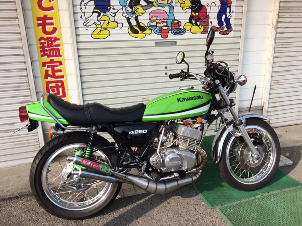 🏍国内物 kawasaki KH250 ケッチ1979年ﾗｲﾑｸﾞﾘｰﾝ【買取PR】
