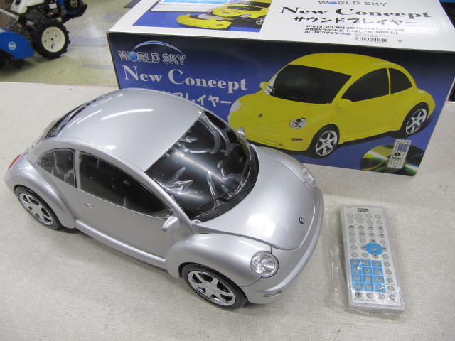 新品レア! NEWコンセプト VWビートルタイプ DVD プレイヤー【おもしろ